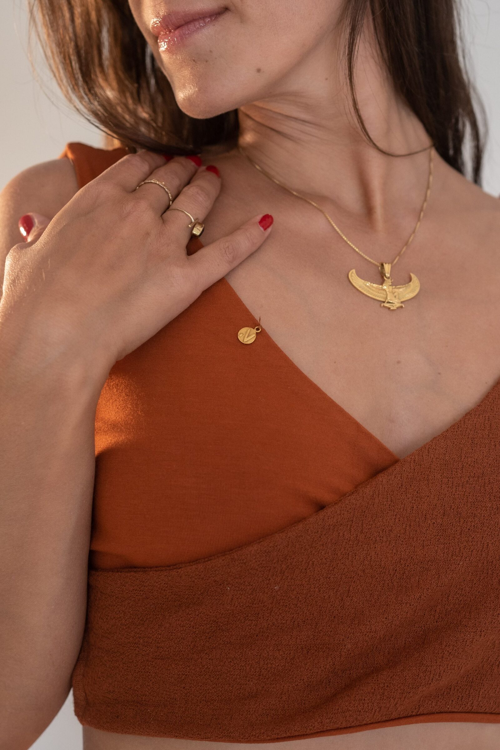 Terracotta Lotus Yoga Top – Nettle Fibre